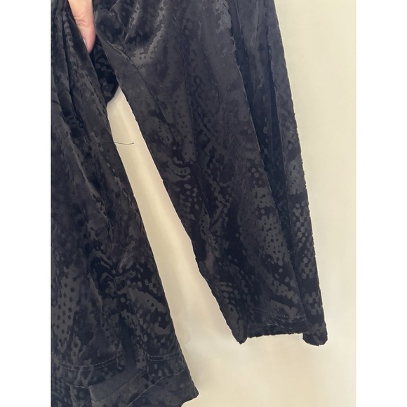 Velvet Burnout Top Dark Romantic Fairy Goth Scoop Neck Paisley Woman's Size 2XL - Picture 5 of 10